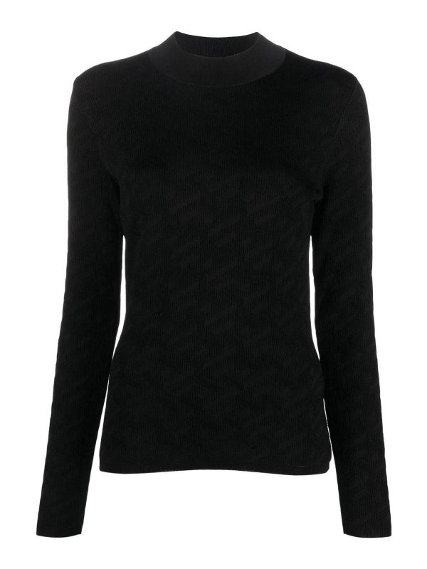 Versace Pull Col Rond - Noir