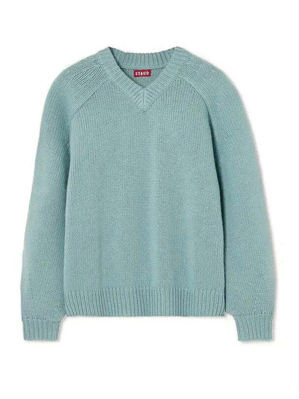 Staud Pull Col Bateau - Gris Clair