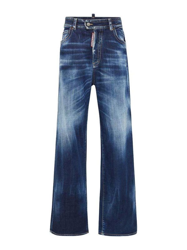 Dsquared2 Jean Bootcut - Bleu