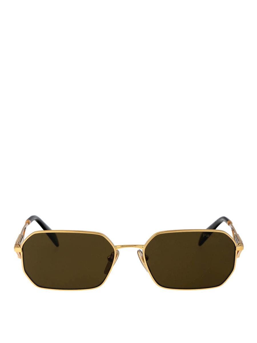 Prada Lunettes De Soleil - Or