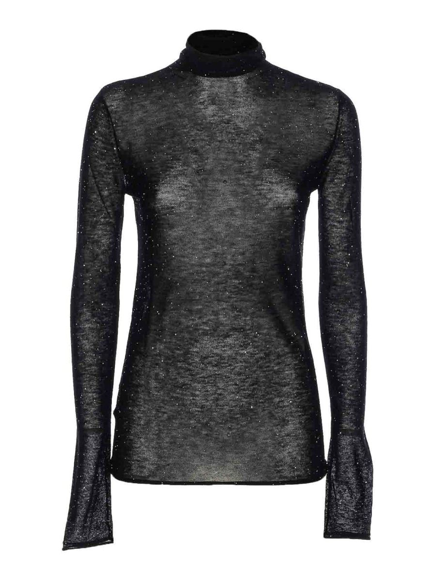 Pinko Pull Col Rond - Noir