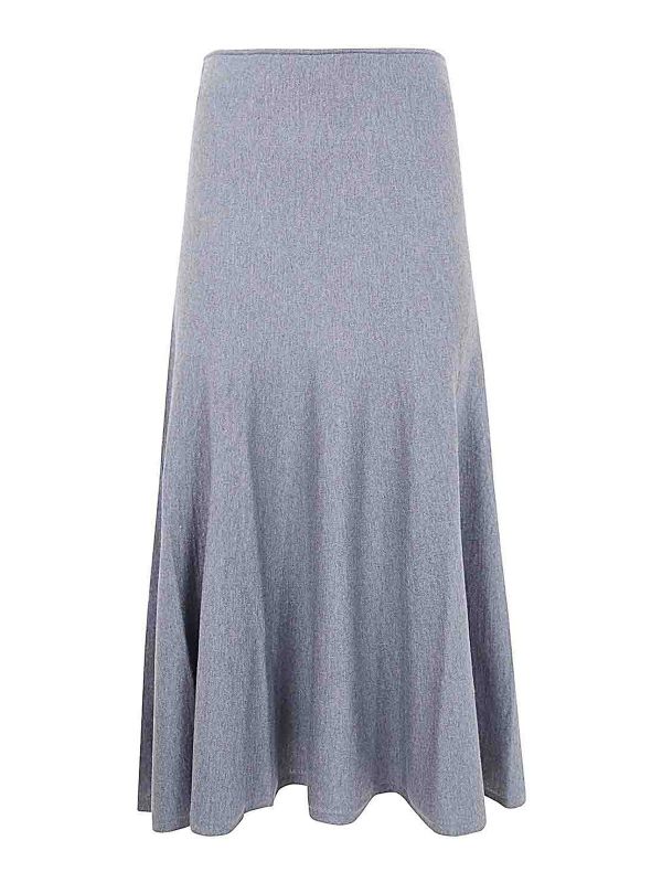 Khaite Jupe Midi - Gris