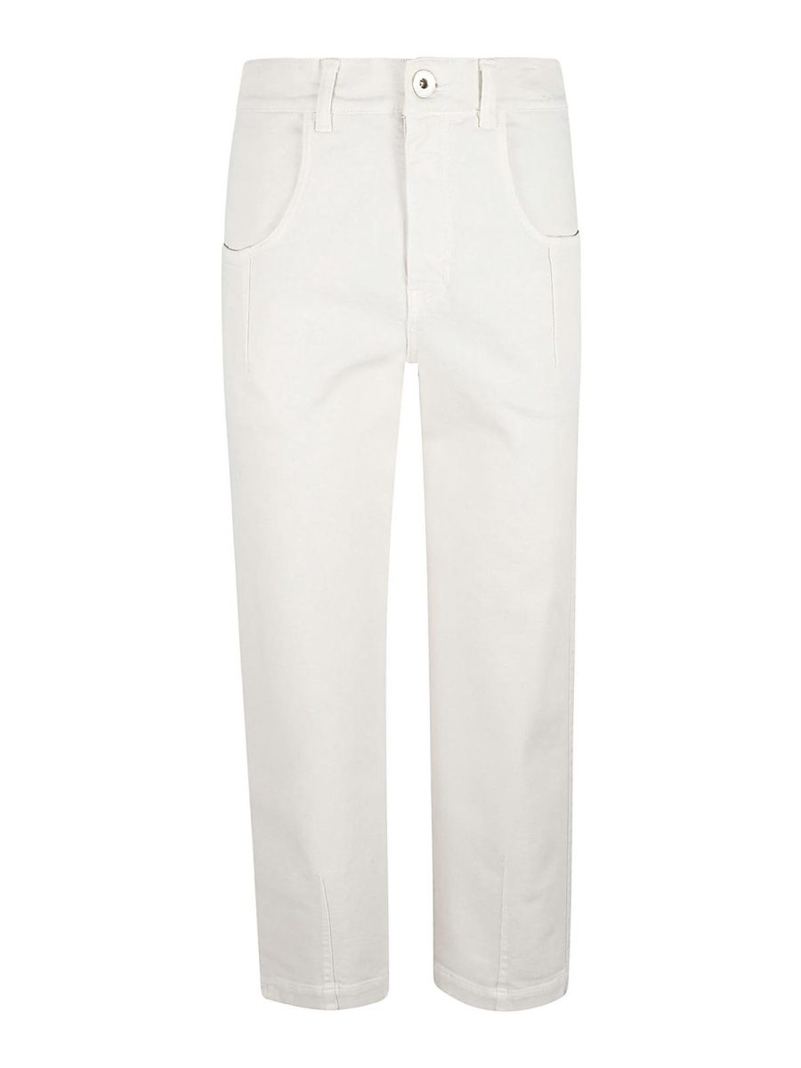 Eleventy Pantalons Décontractés - Crème