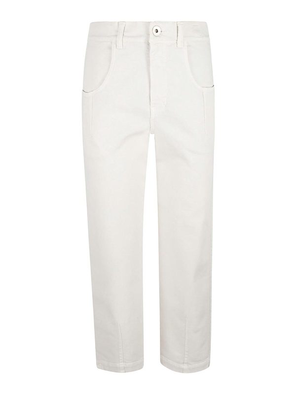 Eleventy Pantalons Décontractés - Crème
