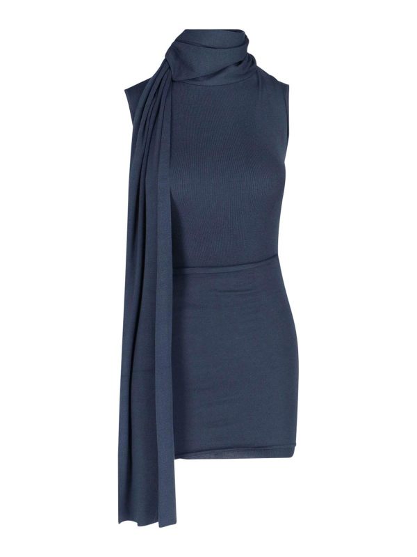 Aya muse Robe Courte - Bleu