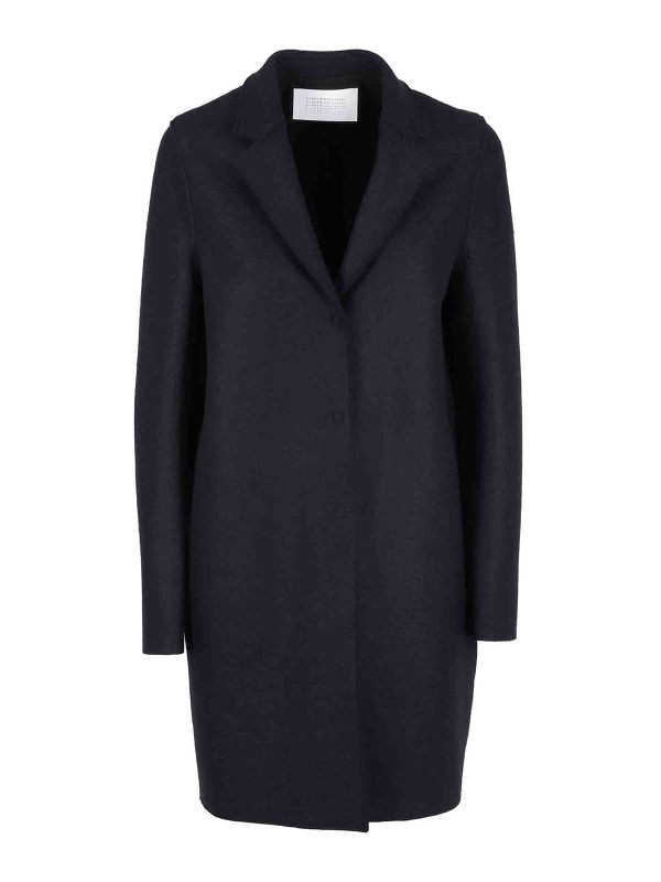 Harris Wharf London Manteau Au Genou - Bleu