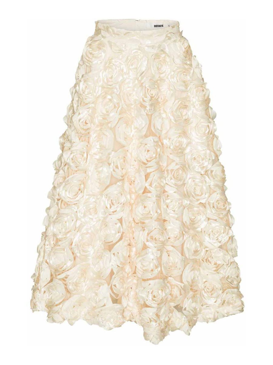 Rotate Birger Christensen Jupe Midi - Blanc