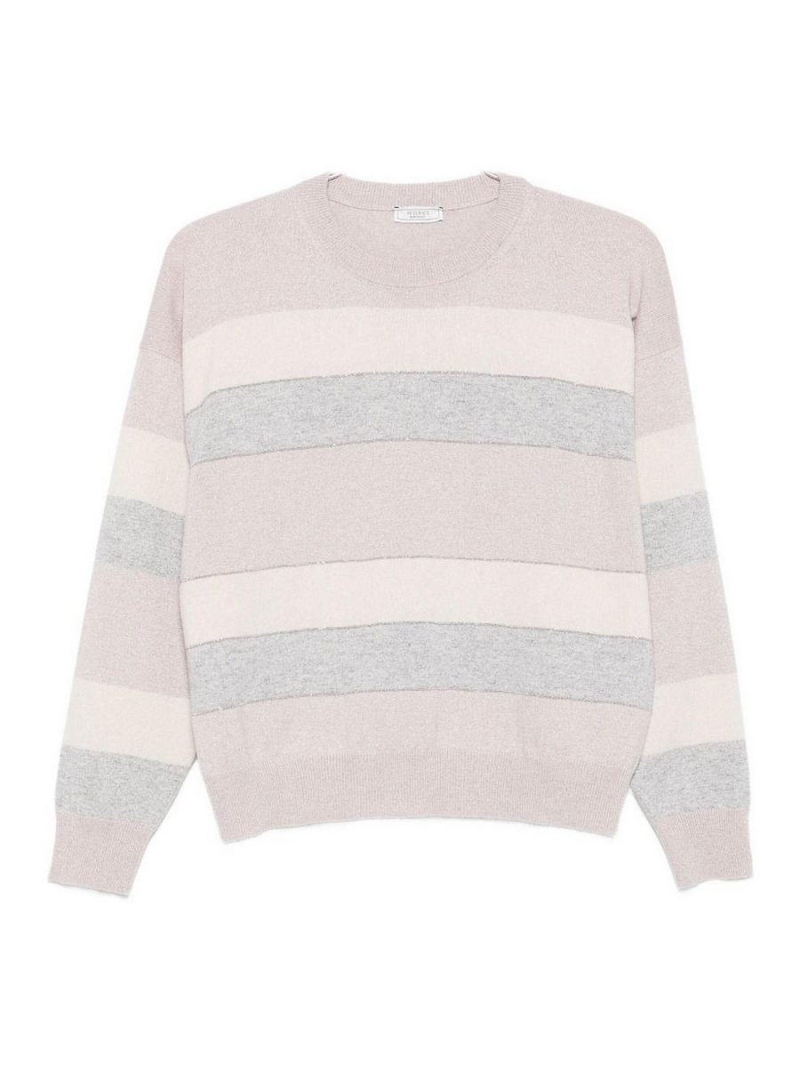 Peserico Pull Col Rond - Gris
