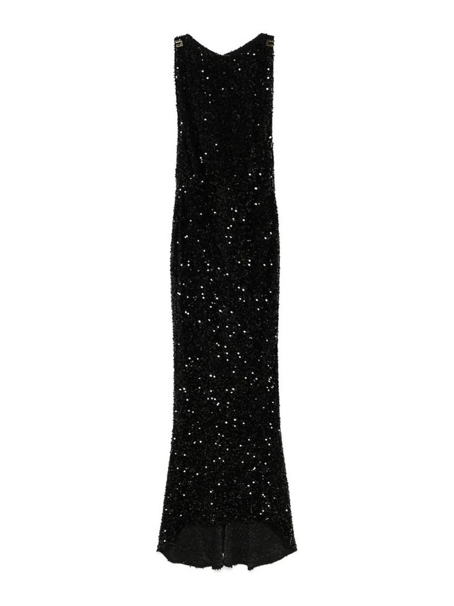 Elisabetta Franchi Robe Au Genou - Noir