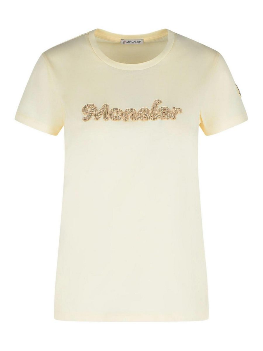 Moncler T-Shirt - Crème