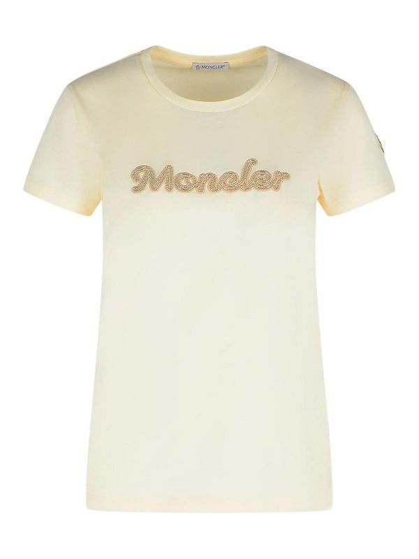 Moncler T-Shirt - Crème