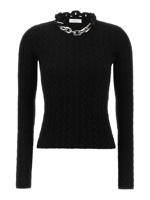Rabanne Pull Col Rond - Noir