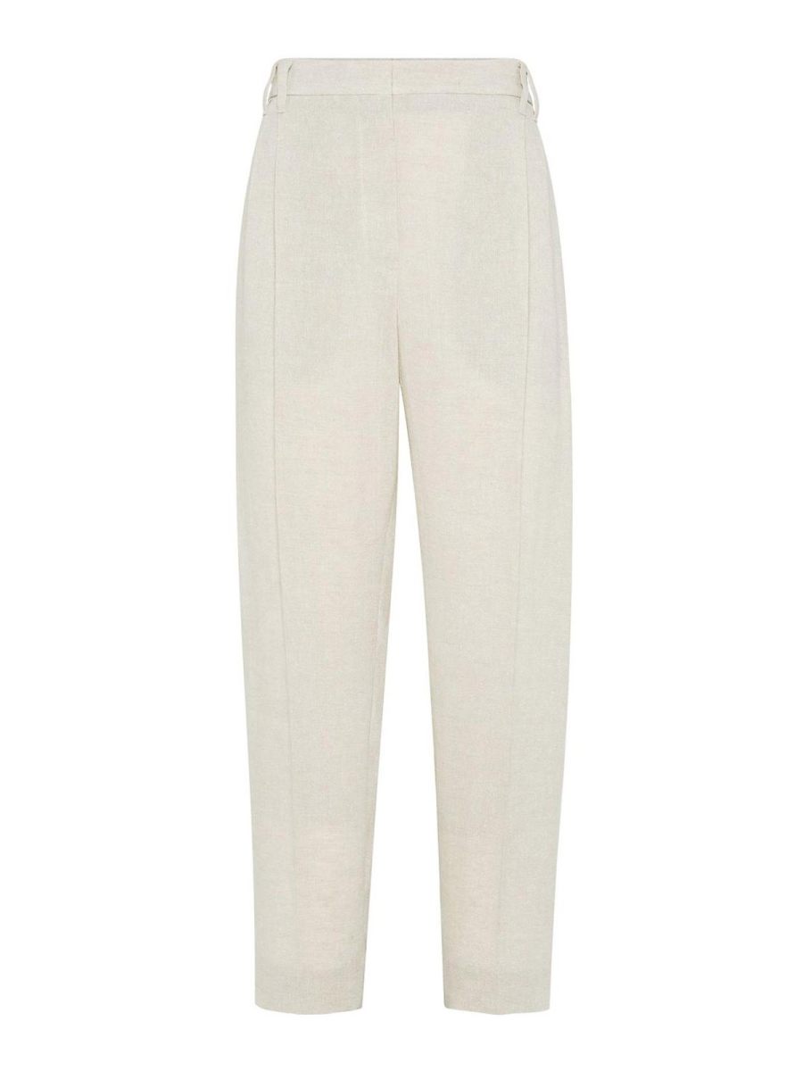 Brunello Cucinelli Pantalons Décontractés - Beige