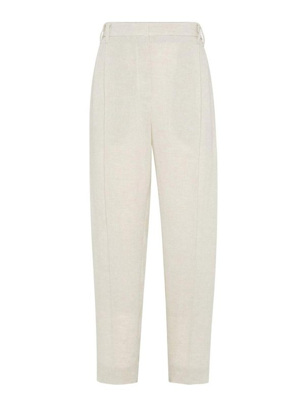 Brunello Cucinelli Pantalons Décontractés - Beige
