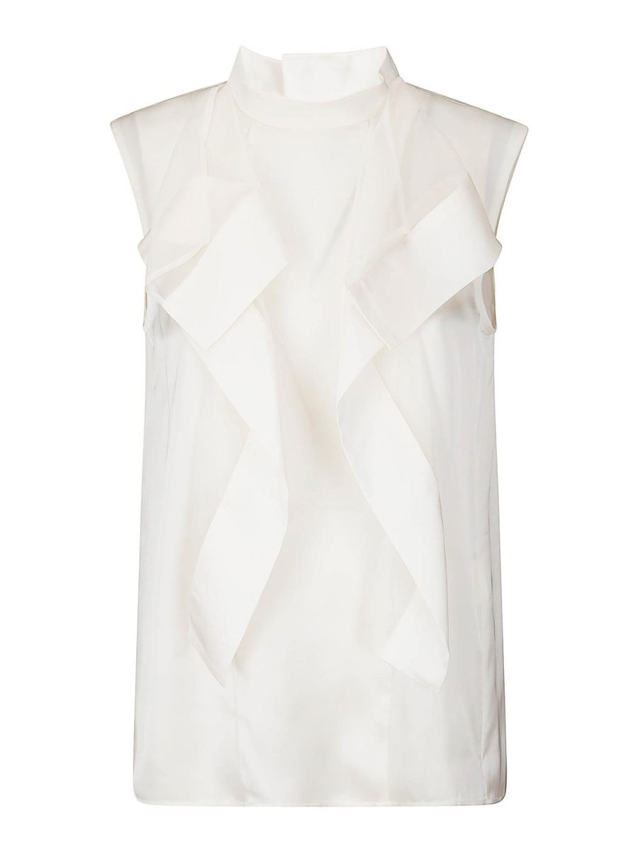 Sacai Top - Crème