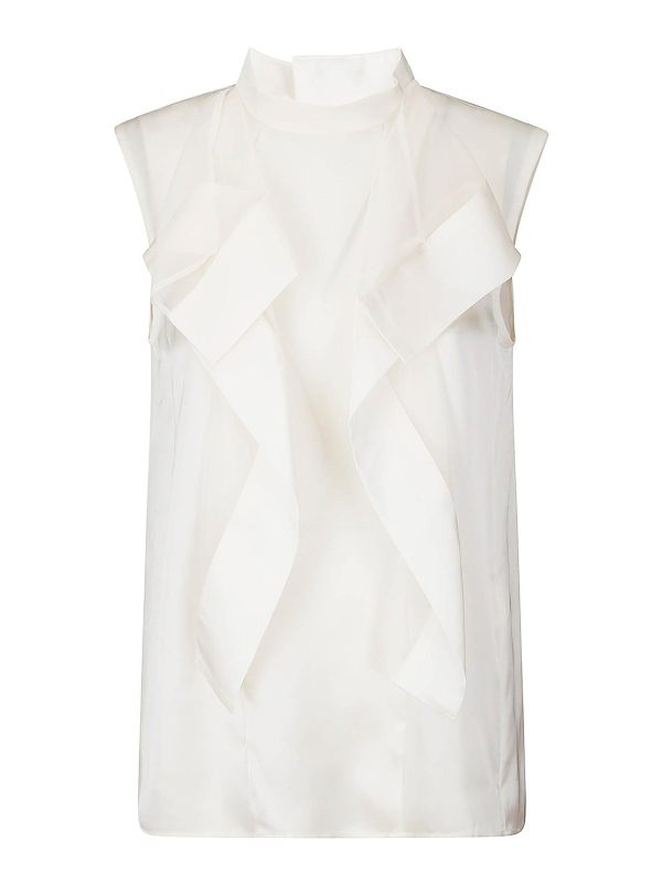 Sacai Top - Crème