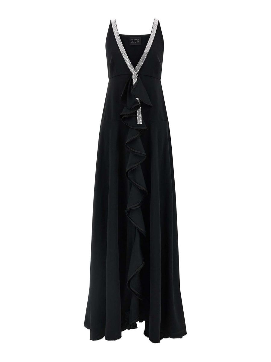 Giovanni Bedin Robe Au Genou - Noir