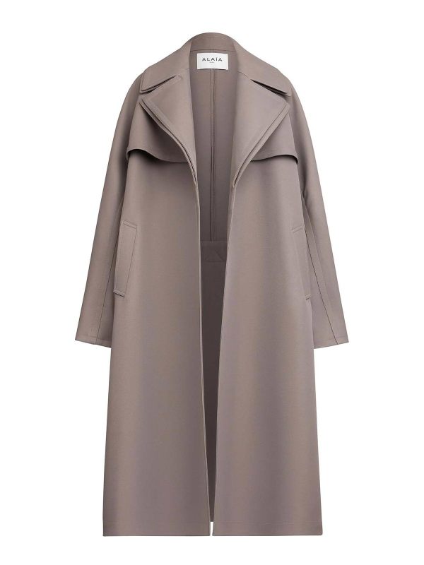 Alaïa Manteau Court - Gris