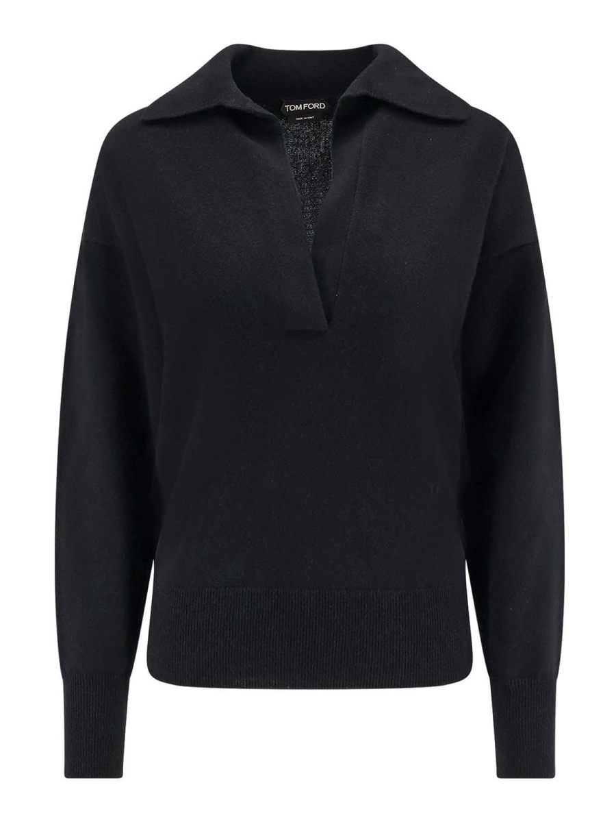 Tom Ford Pull Col Bateau - Noir