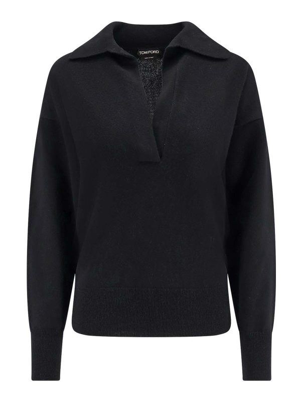 Tom Ford Pull Col Bateau - Noir