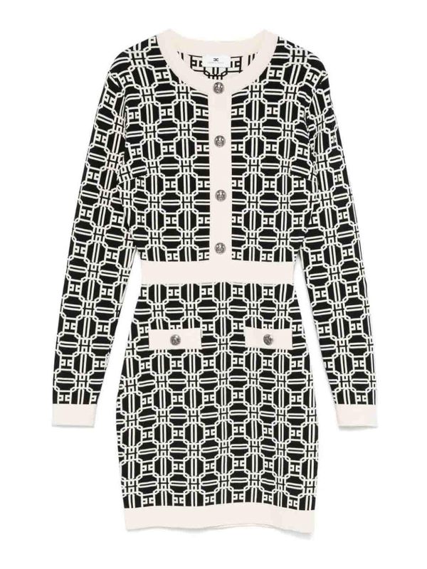 Elisabetta Franchi Robe Au Genou - Multicolore