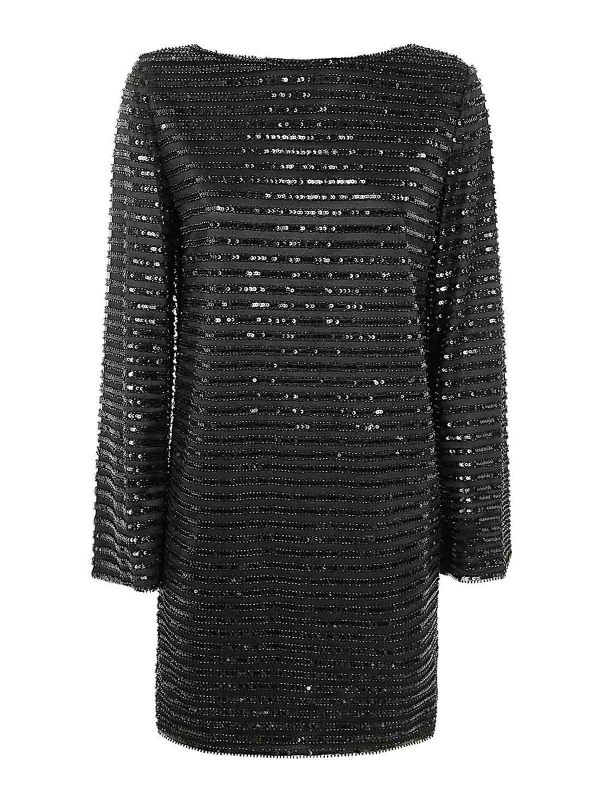 Emporio Armani Robe Au Genou - Noir