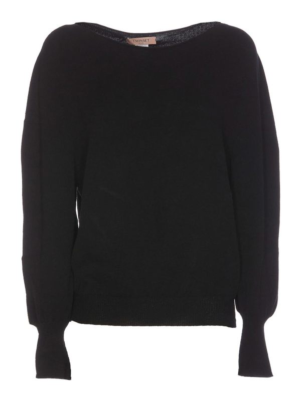 Twinset Pull Col Rond - Noir