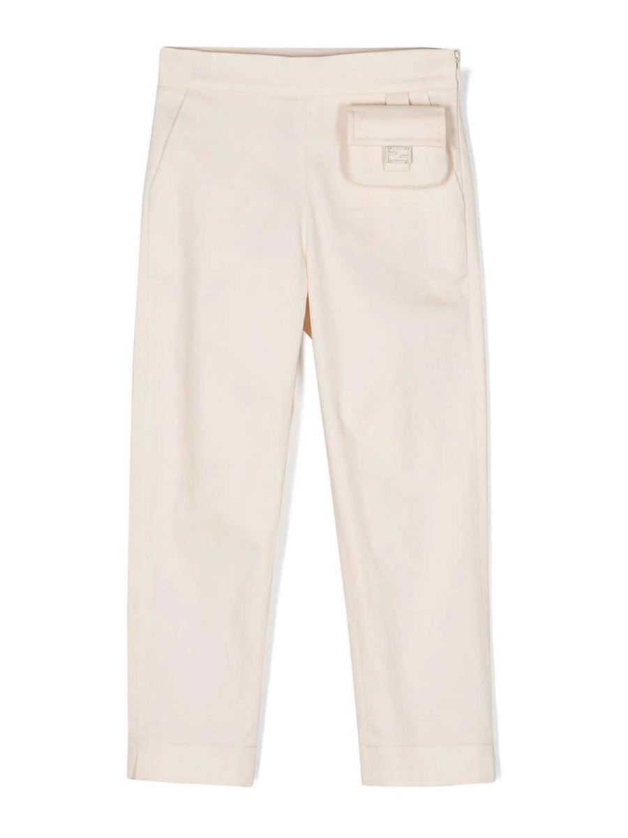 Fendi Jr Pantalons Décontractés - Beige