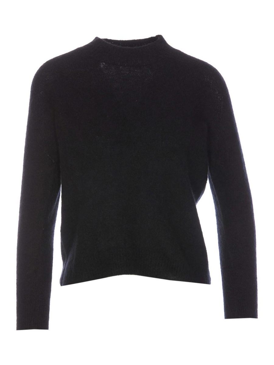 Roberto Collina Pull Col Rond - Noir