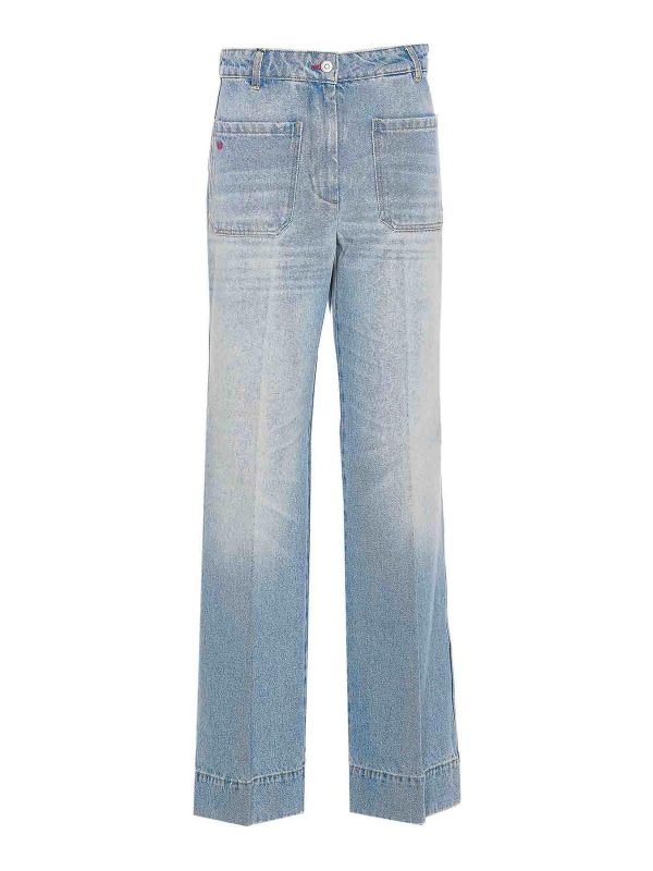 Victoria Beckham Jean Bootcut - Bleu