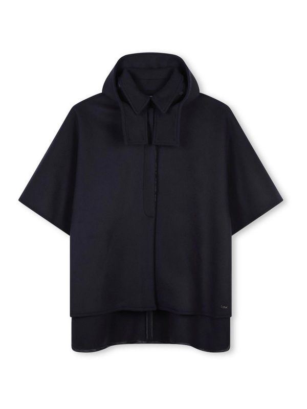 Chloe' Manteau Court - Bleu