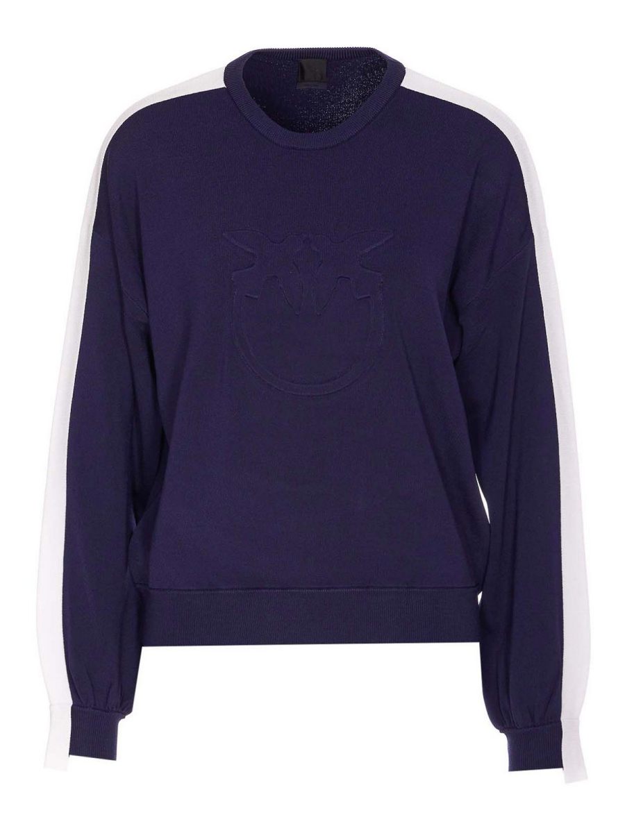 Pinko Pull Col Rond - Bleu