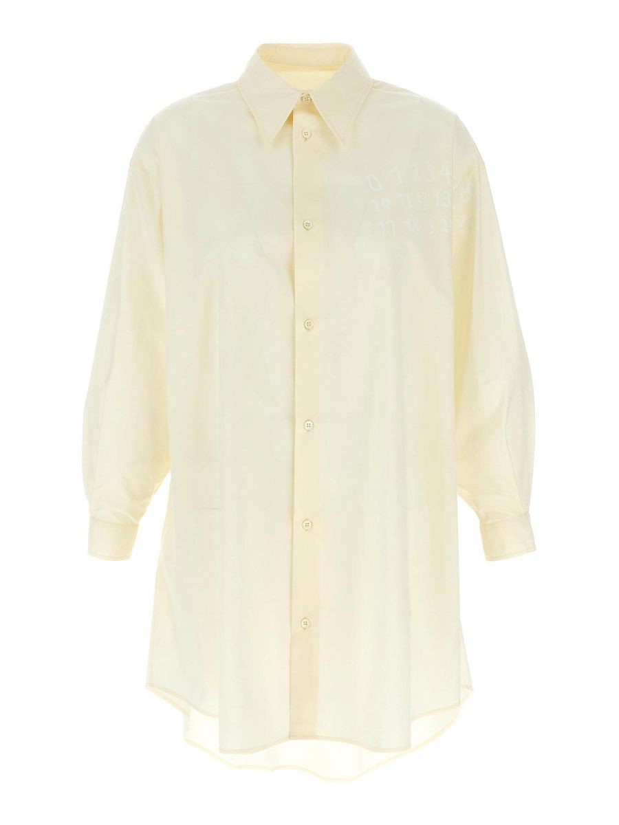 MM6 Maison Margiela Robe Courte - Blanc