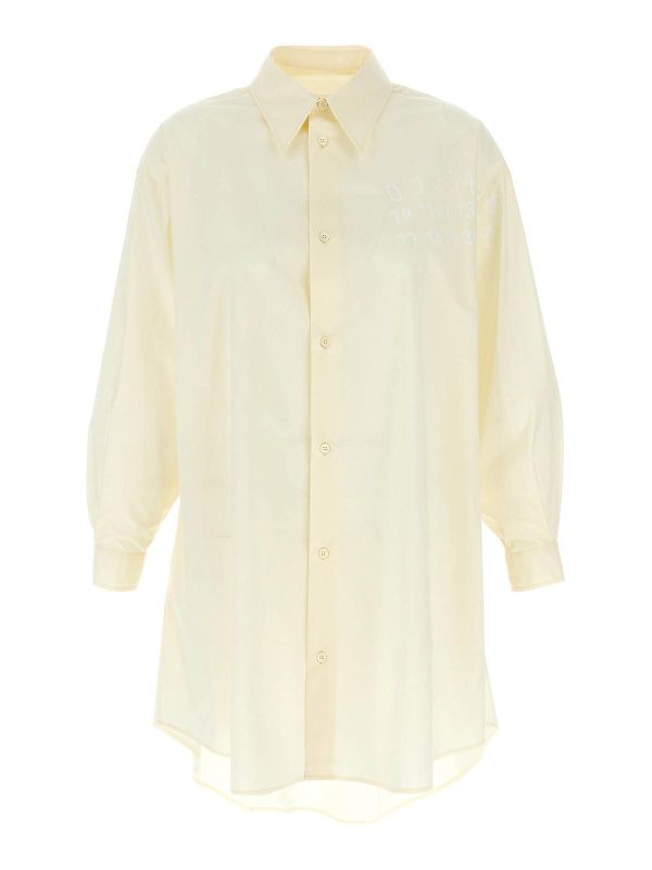 MM6 Maison Margiela Robe Courte - Blanc