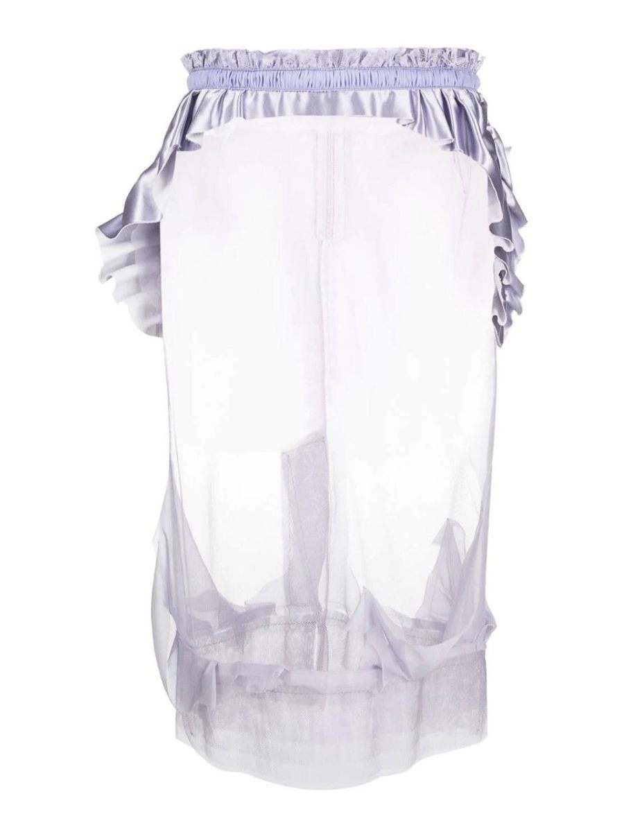 Maison Margiela Jupe Midi - Violet Clair