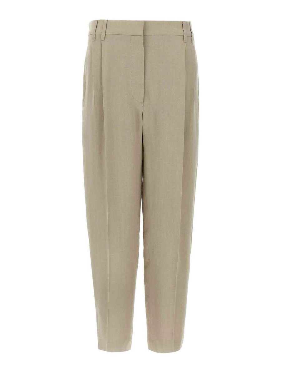 Brunello Cucinelli Pantalons Décontractés - Beige