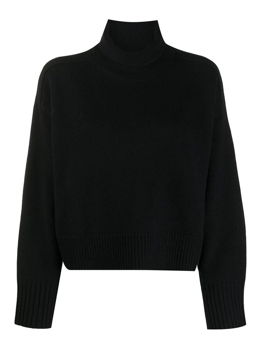 Loulou Studio Pull Col Rond - Noir