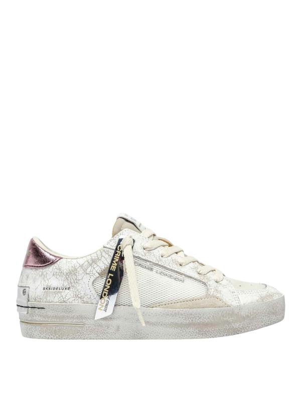 Crime London Baskets - Blanc