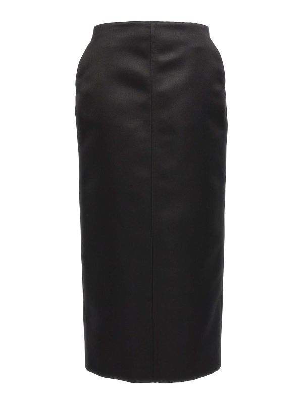 Philosophy di Lorenzo Serafini Jupe Midi - Noir