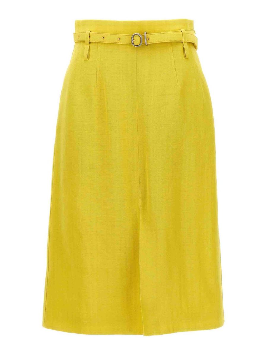 Jil Sander Jupe Midi - Vert