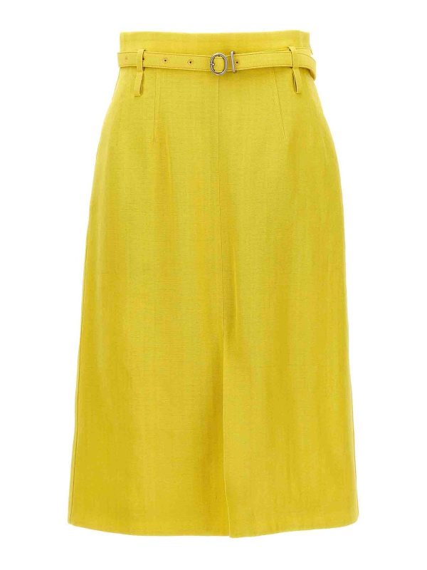 Jil Sander Jupe Midi - Vert