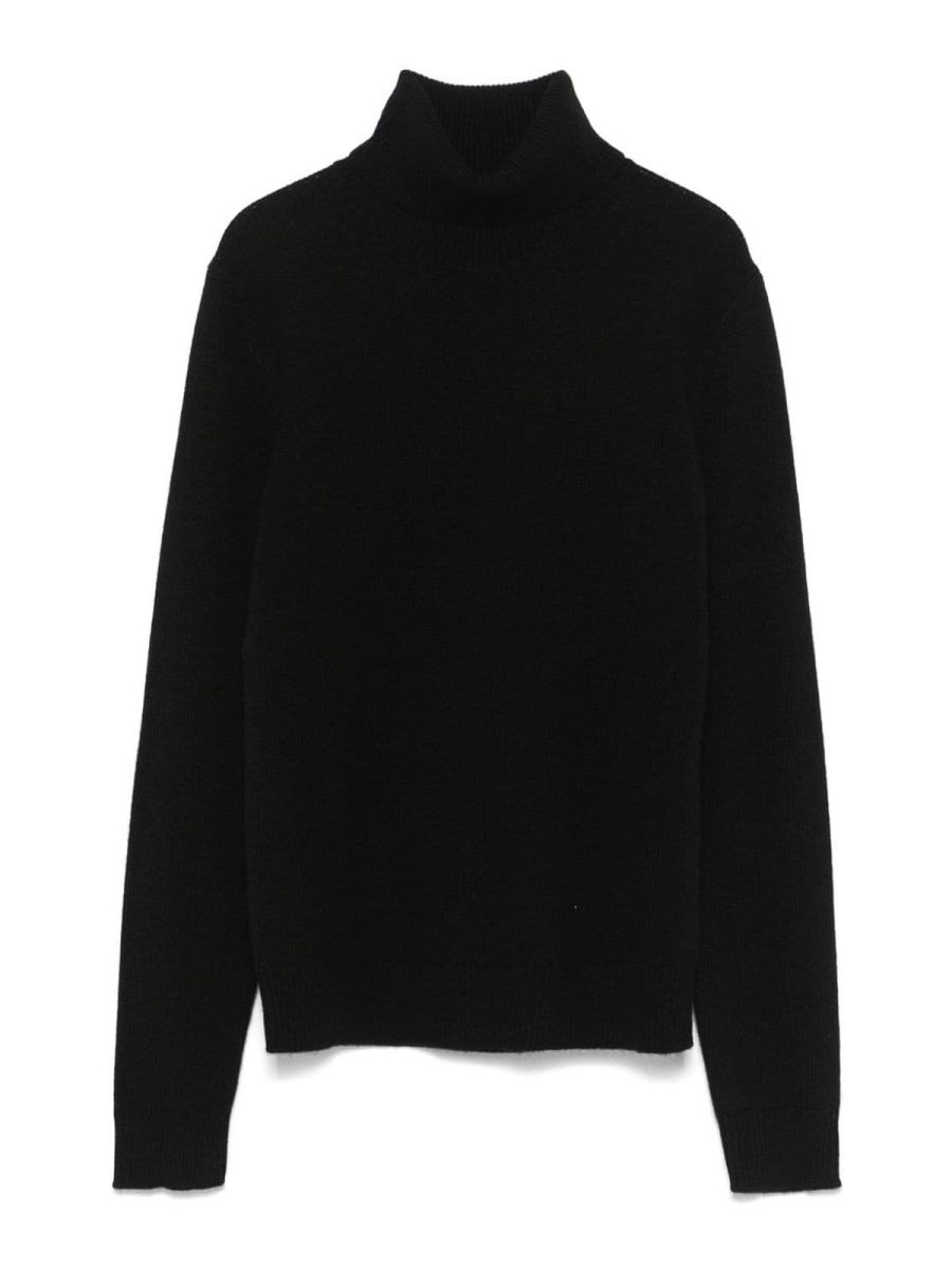 Theory Pull Col Rond - Noir