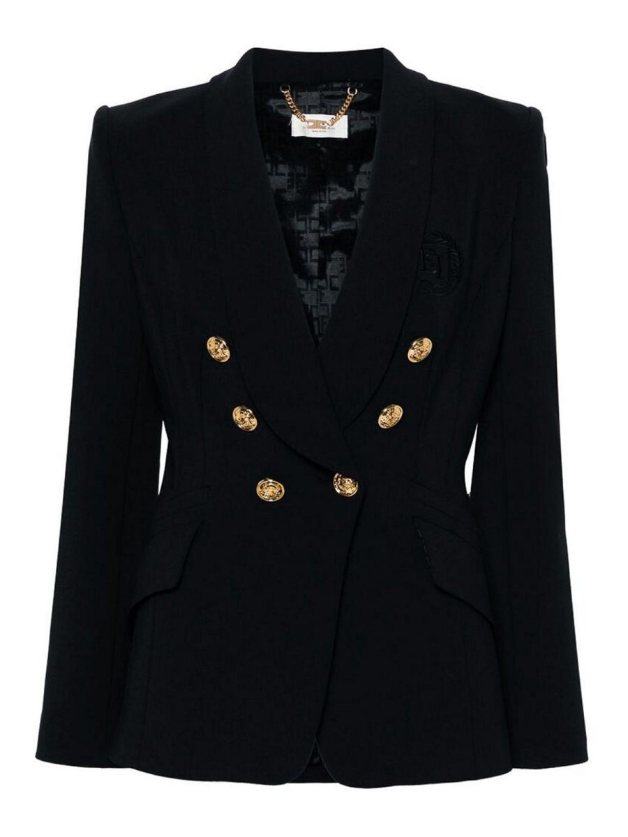Elisabetta Franchi Veste Casual - Noir