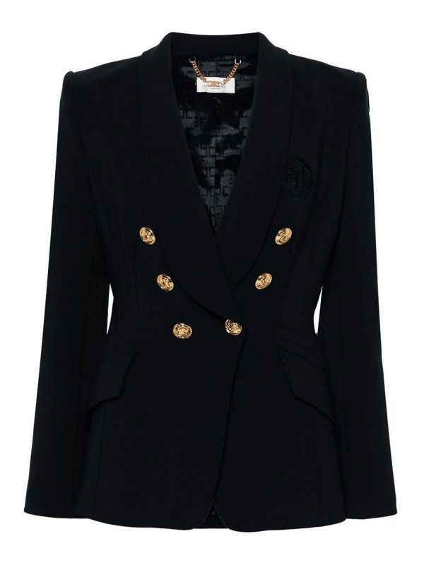 Elisabetta Franchi Veste Casual - Noir
