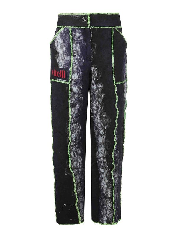 Vitelli Pantalons Décontractés - Bleu