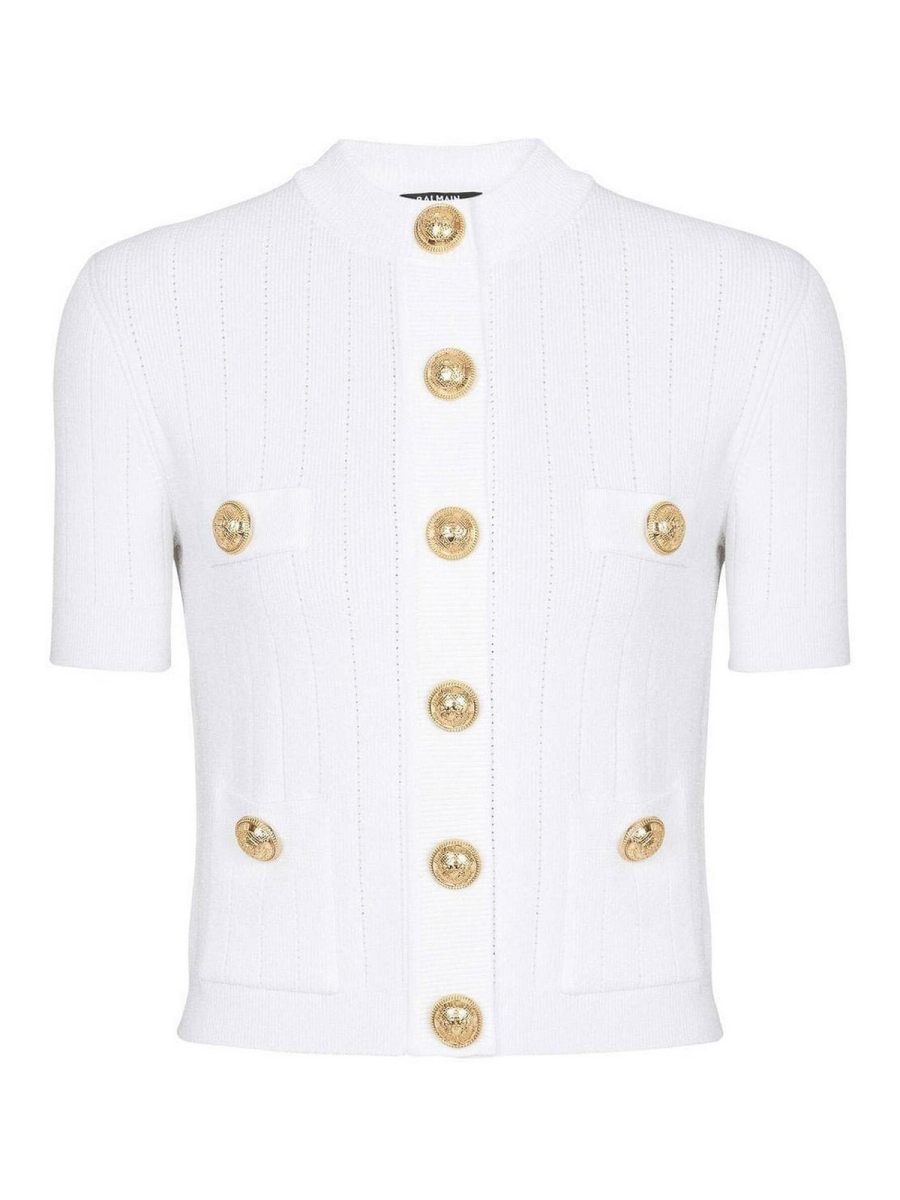 Balmain Cardigan - Blanc