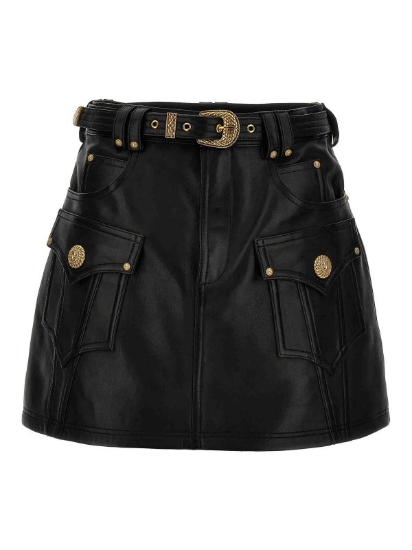 Balmain Jupe Midi - Noir