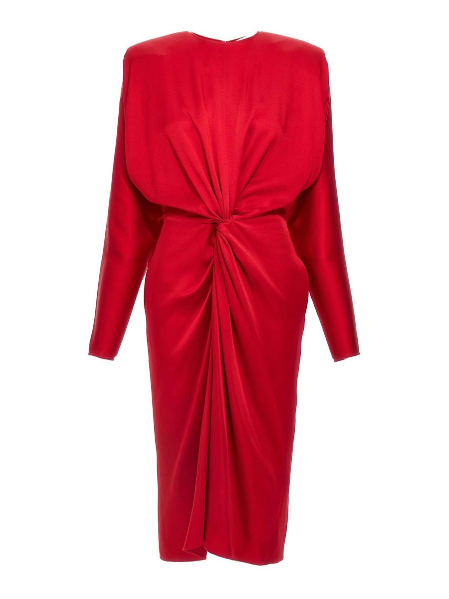 Stella Mccartney Robe Au Genou - Rouge