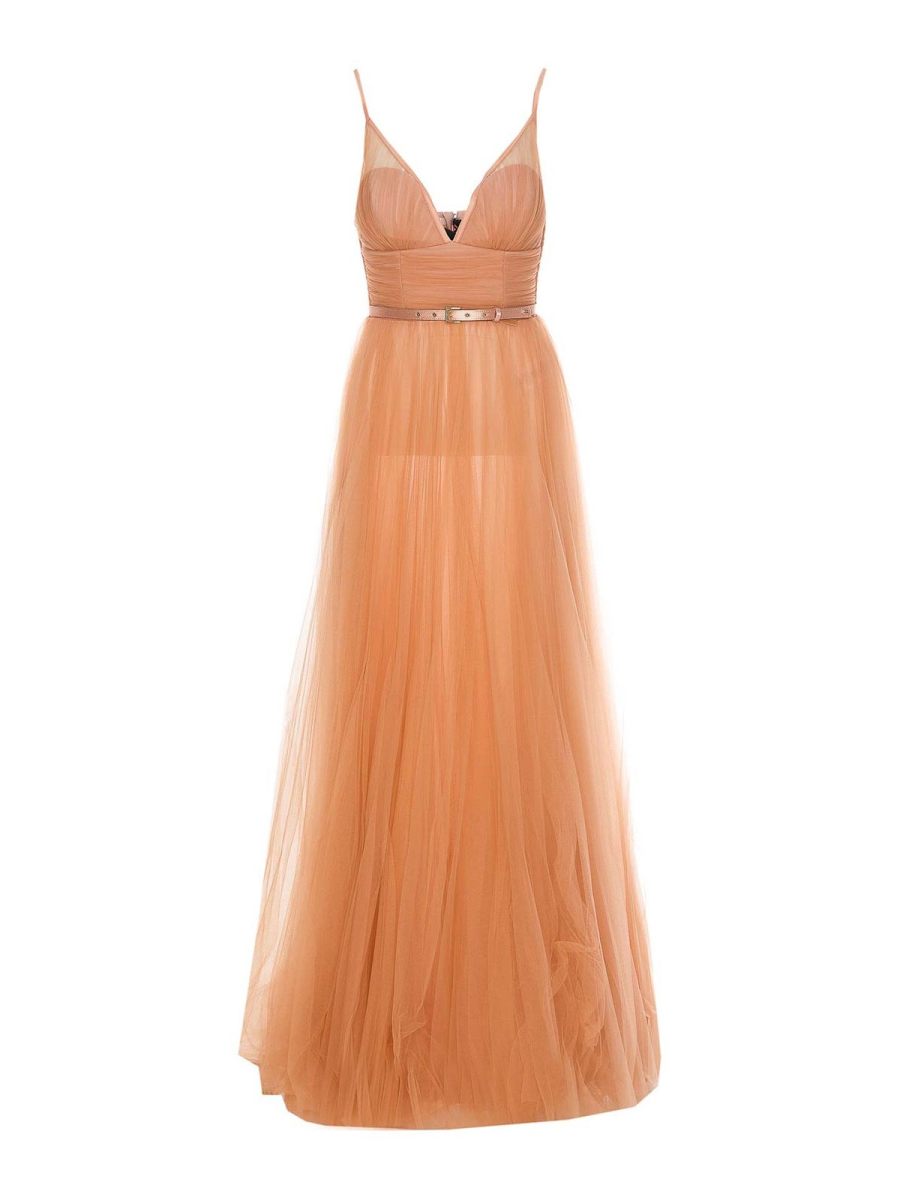 Elisabetta Franchi Robe De Soirée - Beige