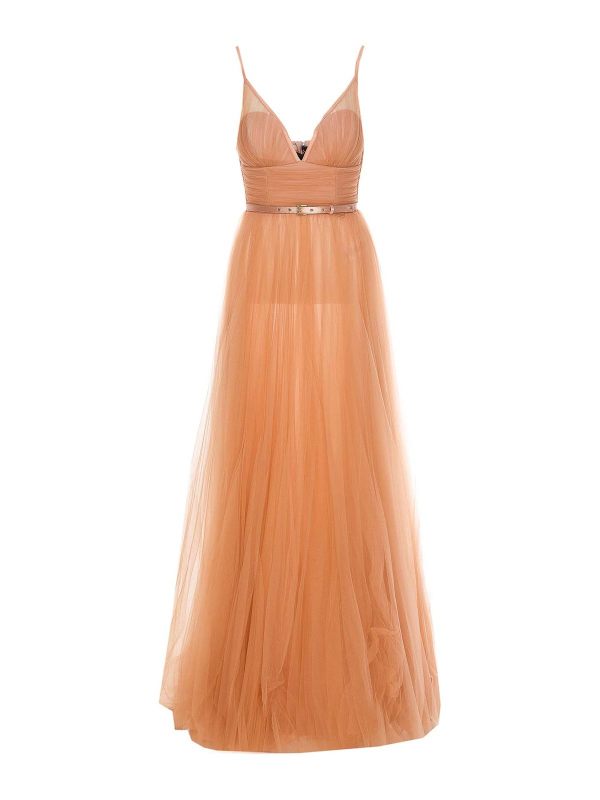 Elisabetta Franchi Robe De Soirée - Beige
